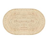 MARRAKESCH Tapis en toile de jute tissée à la main Emma - 150 x 90 cm - Tapis d'extérieur tressé pour jardin ou balcon - Intérieur comme tapis de couloir, cuisine, couloir, salle de bain ou cuisine