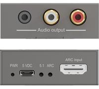 Marrmitek Extracteur Audio Hdmi Cec Connect Arc13 - Prend En Charge Le Contrôle Du Volume Via Cec - Convertisseur Hdmi - Interface Audio Hdmi - Hdmi Audio Extractor[Z156]