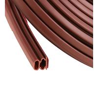 Marron Bande d'étanchéité autocollante 10mm x 10mm pour portes fenêtres Joint en caoutchouc/anti-collision/antibruit/étanche à l'eau/antipoussière 10m
