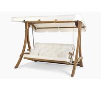 Marron-Beige Balançoire de jardin Balançoire de luxe Outdoor Auvent Sièges