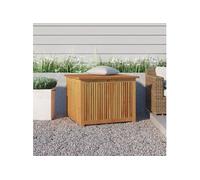 vidaXL Boîte de rangement de jardin 75x75x58 cm bois massif d'acacia – Banc extérieur