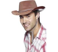 Marron Chapeau Cowboy Hommes Femmes Far West Cowboys Accessoire Déguisement