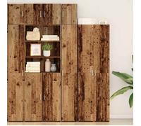 Marron Commode Buffet bahut - Cabinet de rangement, pour Salon, bureau, slim - Bois ancien 30 x 42.5 x 225cm 6451238