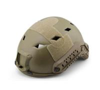 Marron, Équipement Tactique Léger Et Rapide Casque avec Trous Rhombiques Casques Intégrés avec Base Multifonctionnelle Rails Latéraux pour Sports De Plein Air CS