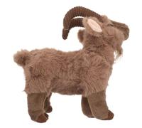 Marron Figurine Chèvre en Peluche Décoration Festive de bureau, 2027 | Texture Douce et Moelleuse, Silhouette Réaliste, pour Appui de Fenêtre, Nouvel An Lunaire, Fête du Printemps