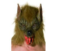 Marron Loup-Garou Masque Luxe Adulte Halloween Intégral Masque Déguisement Loup