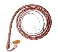 Marron Noir et Rouge Fouet en Cuir de Kangourou Fouet 16 Tresses Brins Cuir tressé Ventre en Cuir et traversin en Cuir à l'intérieur Fouet craquant Fort pour Les (6 Pieds (2,4 mètres))