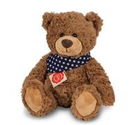 Marron Nounours Ours Avec Étoile Imprimé Écharpe Par Teddy Hermann Original -