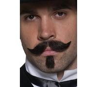 Marron Ouest Parieur Barbe et Moustache Ensemble Accessoire Déguisement