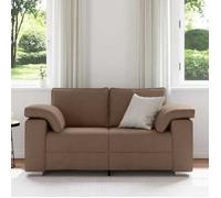 Marron SOFA - PHSH - Canapé 120cm - 2 places - Marron tissu C209