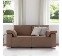 Marron SOFA - PHSH - Canapé 140cm - 2 places - Marron tissu C219
