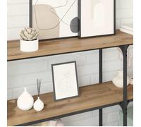 Marron Table console Moderne - NGM - Cabinet d'Entrée - Chêne artisanal 150x29x75cm T396584