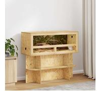 Marron Terrarium Durable - Résistant aux rayures - Marron 100 x 40 x 90 cm OSB A2743