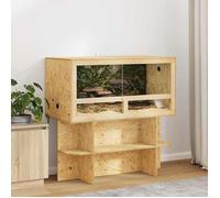 Marron Terrarium Durable - Résistant aux rayures - Marron 100 x 50 x 100 cm OSB A2732