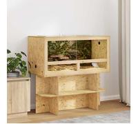 Marron Terrarium Durable - Résistant aux rayures - Marron 100 x 50 x 100 cm OSB A2733