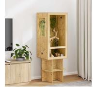 Marron Terrarium Durable - Résistant aux rayures - Marron 50 x 50 x 100 cm OSB A2763