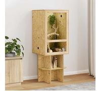 Marron Terrarium Durable - Résistant aux rayures - Marron 50 x 50 x 130 cm OSB A2737