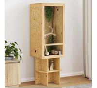 Marron Terrarium Durable - Résistant aux rayures - Marron 50 x 50 x 130 cm OSB A2738