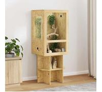 Marron Terrarium Durable - Résistant aux rayures - Marron 50 x 50 x 130 cm OSB A2739