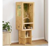Marron Terrarium Durable - Résistant aux rayures - Marron 50 x 50 x 130 cm OSB A2740