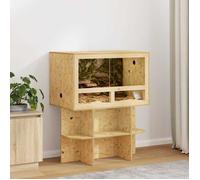 Marron Terrarium Durable - Résistant aux rayures - Marron 80 x 50 x 50 cm OSB A2751