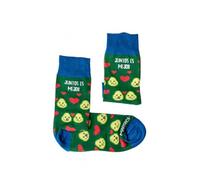 MARRON Y Chaussettes « Juntos es mejor » - Fabriquées en Espagne - Parfaites pour les cadeaux - Amusantes - 80 % coton - Unisexe - Taille de chaussette (41-45), Vert et bleu, 41-45