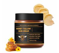 Marroomi Tallow Honey Balm, Tallow and Honey Balm for Face,Baume au miel et au suif,Crèmes pour le corps,Organic Whipped Beef Tallows Face Moisturizer with Raw Honeys and Beeswax, Deep Nourishing (1)