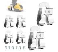 MARRTEUM Lot de 6 clips de ceinture pour Ryobi - En acier inoxydable 304 - Pour ceinture à outils - 633586002 636181001 - Pièce de rechange - Compatible avec Ryobi et Ridgid 18 V Tools Ullnosoo