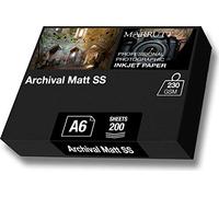 Marrutt Papier d'archivage mat 230 g/m² Format A6-200 feuilles