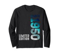 Mars 1950 Année 1950 Rétro 1950 Vintage Édition Limitée Manche Longue