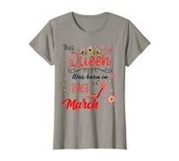 Mars 1961 Anniversaire This Queen Was Born in Mars 1961 T-Shirt