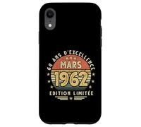 Mars 1962 Cadeau Anniversaire Mars 1962 64 Ans Homme Femme Coque pour iPhone XR