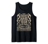 Mars 1998-28 Ans Anniversaire Cadeau Vintage 1998 Débardeur