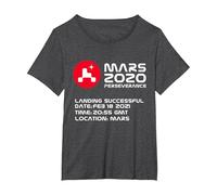 Mars 2020 Perseverance Rover NASA Mission Logo JPL Kids Garçons T-Shirt, Femme Grandes Tailles, Chiné Foncé, 3X