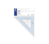 Staedtler Équerre Mars 567 – Plastique bleu transparent 16 cm 45°/45° scolaire