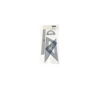 Mars 569 - set de géométrie plastique bleu transparent (règle 30 cm, rapporteur, équerres 567 26-60 & 567 26-45)