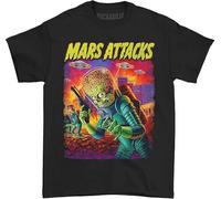 Mars Attacks Fantasy Thriller Comedy Movie UFOs Attack Adult T-Shirt Tee