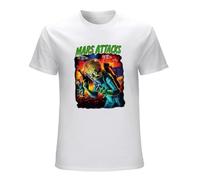 Mars Attacks UFO's Attack Men's T-Shirt Unisex Tee WhiteL White L