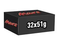 MARS - Barres Chocolat au Lait, Nougat & Caramel - Grand format - 32 x 51g