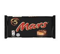 MARS - Barres Gourmandes Chocolat et Caramel Fondant, Plaisir Sucré Intense (5x45g) - Le Lot De 4