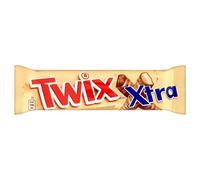 Mars Biscuit Twix Xtra au caramel trempé dans du chocolat au lait 2 x 37,5g