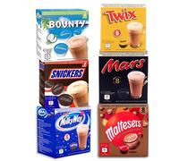 Mars Boissons au Chocolat chaud - Dolce Gusto Compatible - 48 Capsules - Mars, Twix, Milkyway, Snickers, Bounty & Malteser