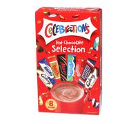 Mars | Celebrations Sélection de chocolat chaud - 8 sachets de chocolat chaud instantané