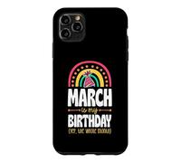 Mars, C'est Mon Anniversaire, Oui, Tout Le Mois, Boho Rainbow Coque pour iPhone 11 Pro Max