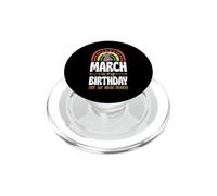 Mars, C'est Mon Anniversaire, Oui, Tout Le Mois, Boho Rainbow PopSockets PopGrip pour MagSafe