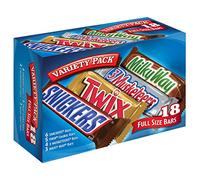 MARS Chocolate Singles Size Candy Bars Variety Pack 33.31-Ounce 18-Count Box