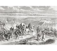 Mars de la colonne expéditionnaire de l'ouest de l'Algérie sous le commandement du général Edmond-Charles de Martimprey 1859. De L'Univers Illustre publié Paris 1859 Poster Print by Ken Welsh (17 x 12