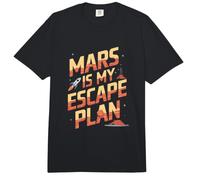Mars est Mon Plan d'évasion Funny Mars Comfort Colors Adult Heavyweight T-Shirt