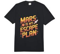 Mars est Mon Plan d'évasion Funny Mars Planet Comfort Colors Adult Heavyweight T-Shirt