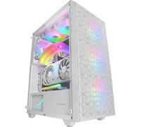 Mars Gaming Boîtier Gaming ATX Mars Gaming MC-MAG, Vitres Latérales Verre Trempé, Double Grille Magnétique, 3x Ventilateurs FRGB 120mm, Blanc G